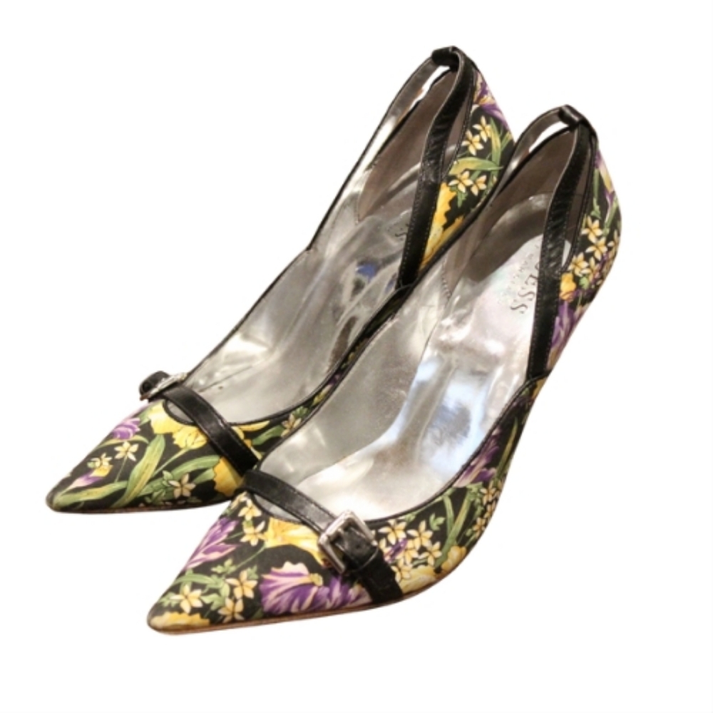 Guess Floral Print Pumps Size 7.5 In Box